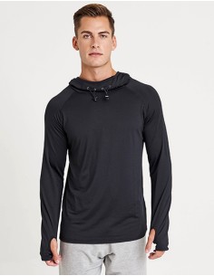 A-JC037-Mens Cool Cowl Neck Top 2